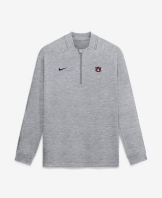 Nike - Men's  Gray Auburn Tigers Par Raglan Tri-Blend Therma-FIT Half-Zip Pullover Gray