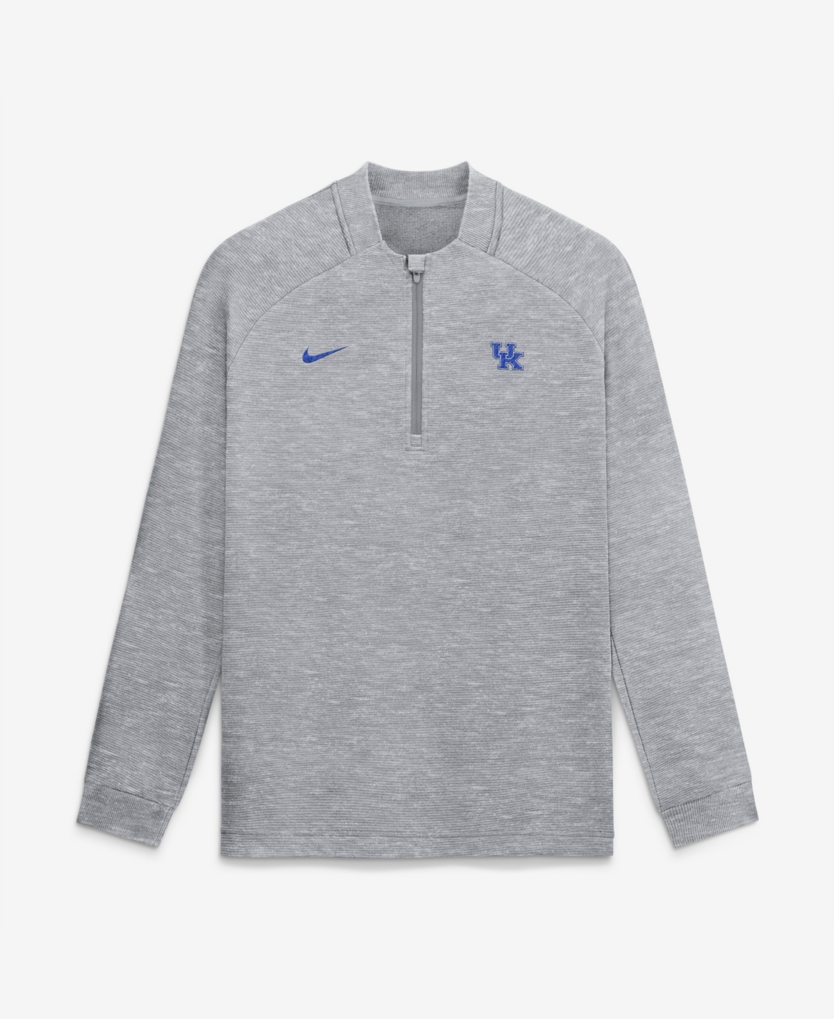Nike Men's Gray Kentucky Wildcats Par Raglan Tri-Blend Therma-fit Half-Zip Pullover