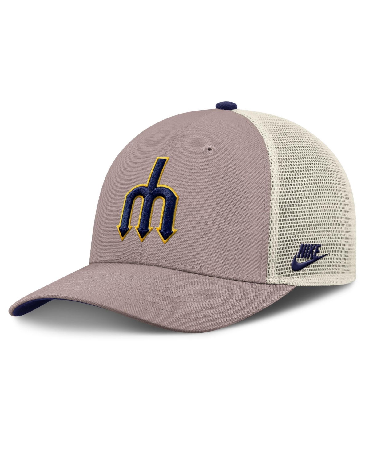 Nike Men's Khaki Seattle Mariners Rise Adjustable Trucker Hat