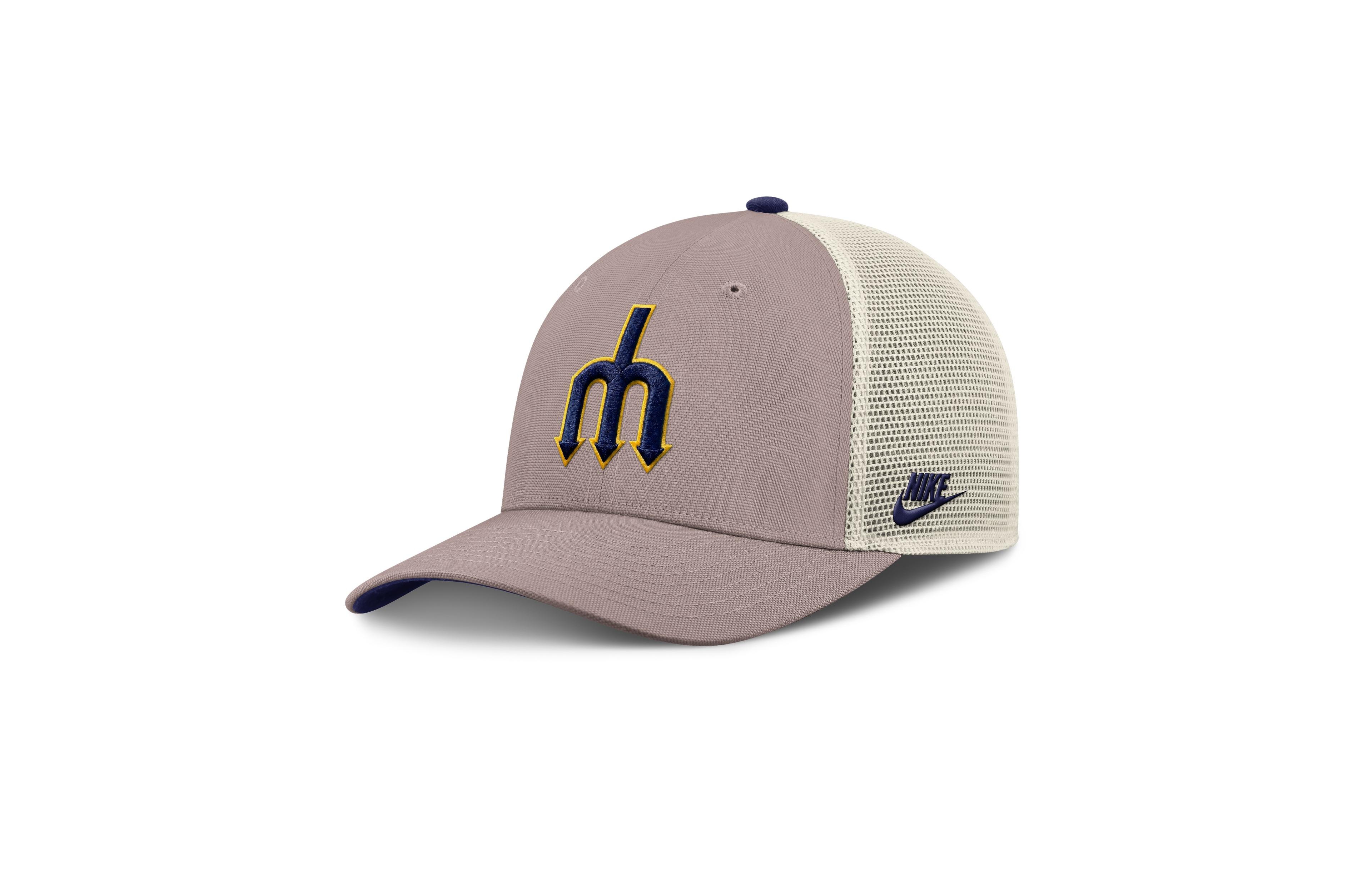Nike Men's Khaki Seattle Mariners Rise Adjustable Trucker Hat