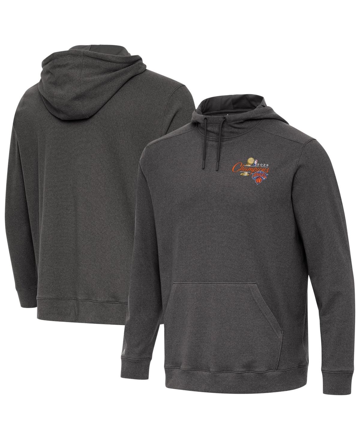Antigua Men's Black New York Knicks 2026 Nba Finals Champions Cloud Hoodie
