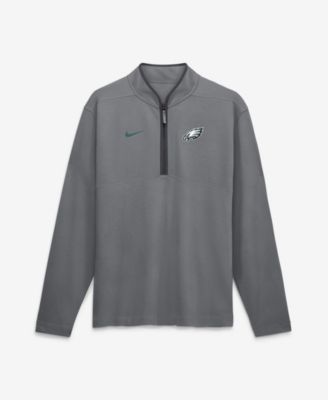 Men's  Gray Philadelphia Eagles Dri-FIT Victory Half-Zip Pullover