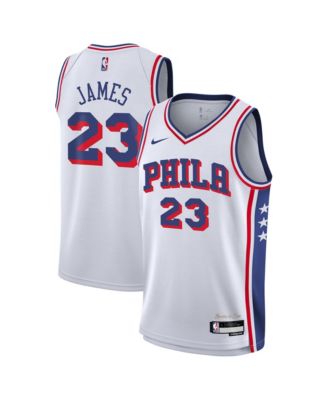 Big Boys and Girls LeBron James White Philadelphia 76ers Swingman Jersey - Association Edition
