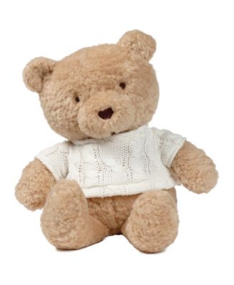 Lambs and Ivy Teddy Bear w/ Knit Sweater Plush Stuffed Animal Toy