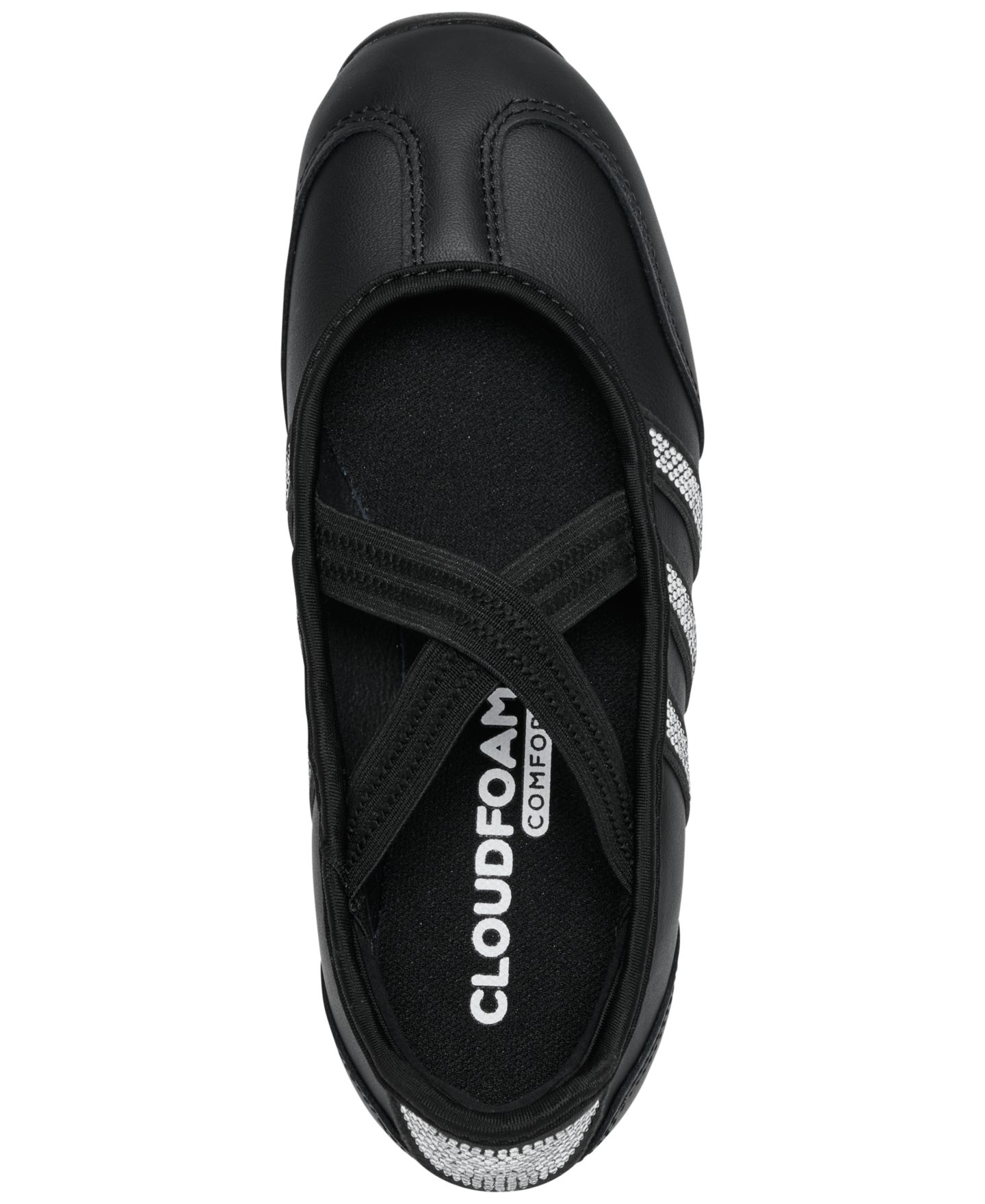Детские кроссовки adidas Barreda Mary Jane Classic со стразами, для девочки, цвет: Чёрный / Белый — фото 5