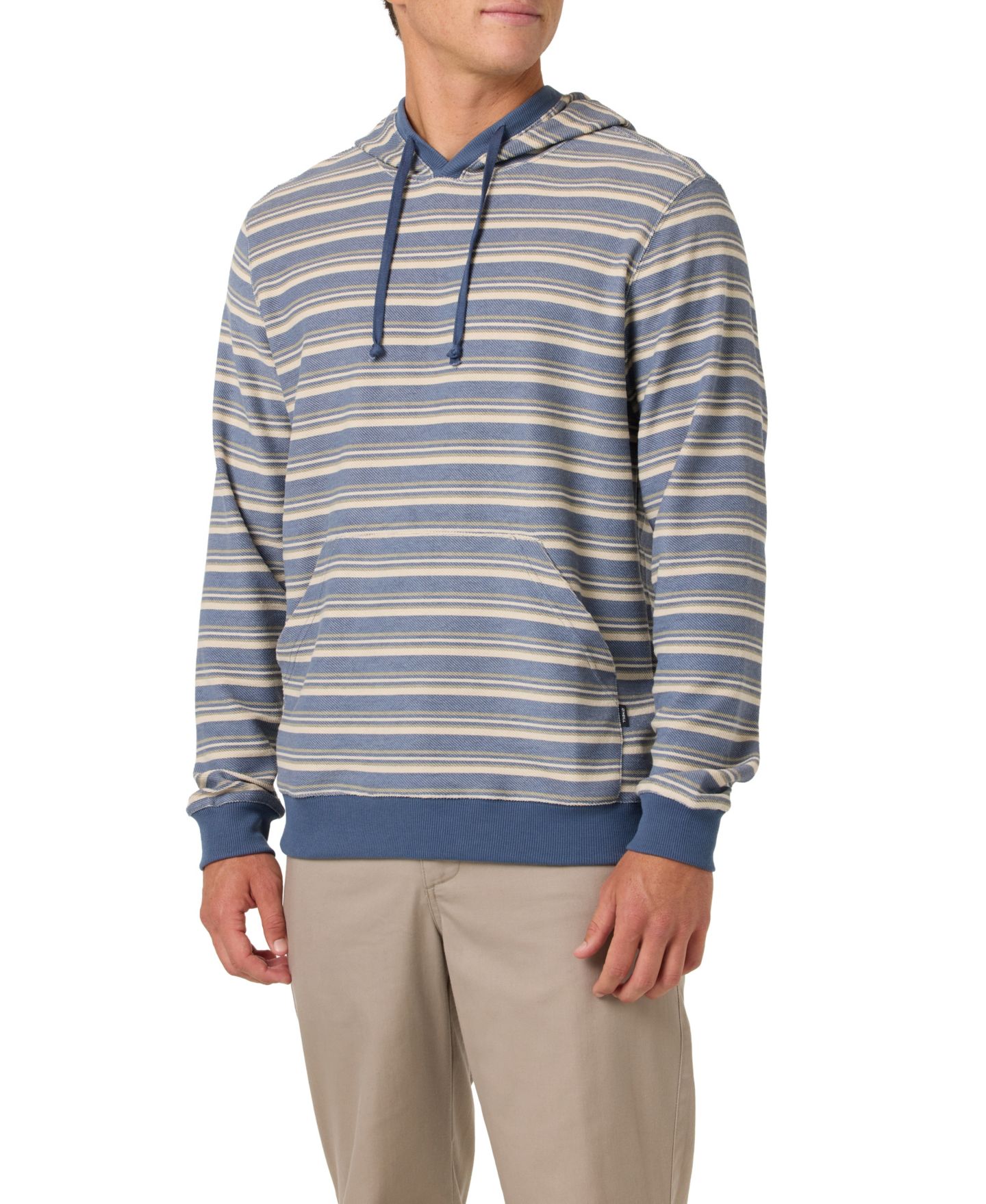 Мужское худи O'Neill Arlo Long-Sleeve Kangaroo-Pocket Pullover, цвет: Глубокий синий — фото 3
