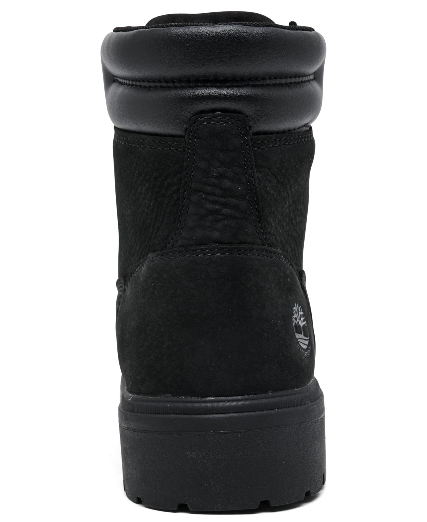 Женские ботинки Timberland Auburn Falls 6-Inch Waterproof, цвет: Чёрный нубуковый — фото 4