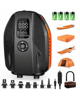 18000mAh Rechargeable Electric SUP Pump 20PSI Dual Inflation Deflation Auto Off