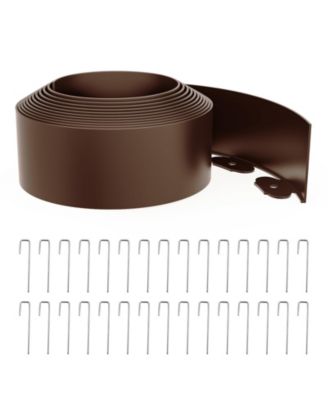 Plastic Landscape Edging 4IN Tall 20ft 30 Metal Spikes Garden Border