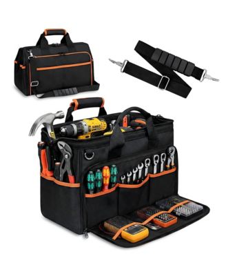 Electrician Tool Bag 26 Pocket 17IN Water Resistant Heavy Duty