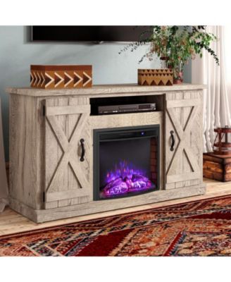Curved Recessed Electric Fireplace Insert with Remote, 3 Flame Colors 5 Brightness