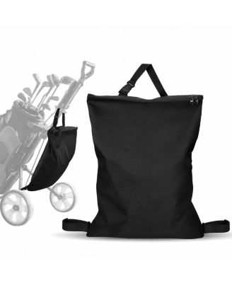 3 Wheel Golf Push Cart Zippered Nylon Storage Organizer Extra Storage