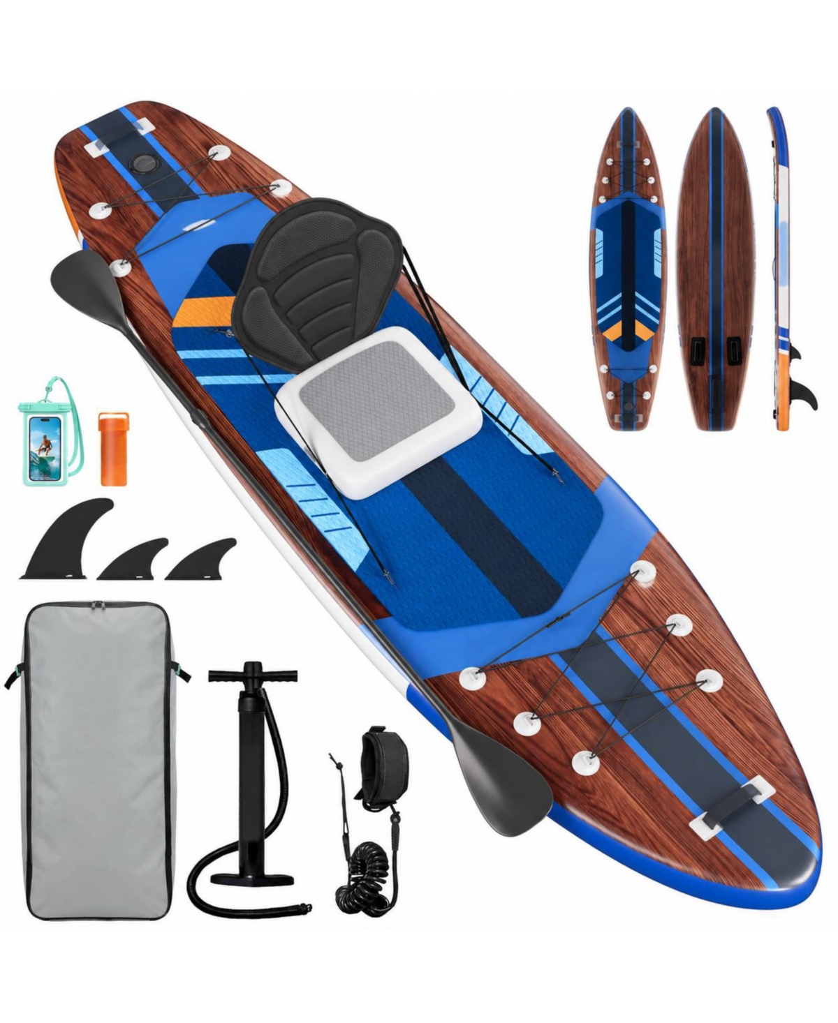 Furlihong Inflatable Stand Up Paddle Board All Skill Levels Stable Durable Complete Accessories