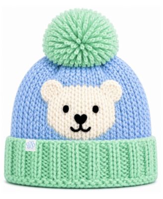 Polar Bear Bobble Oversized-Pom Beanie
