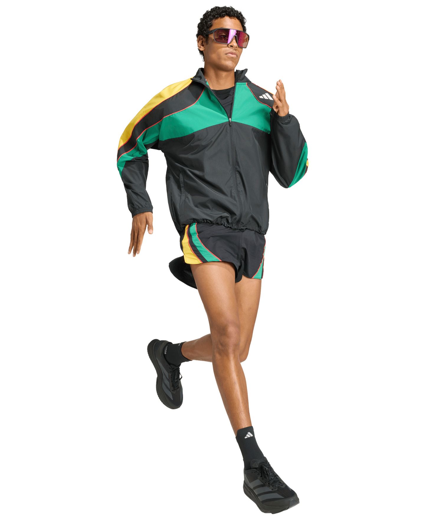 Мужские шорты adidas Adizero Archive Regular-Fit Running Shorts, 7" Inseam, цвет: Чёрный — фото 2