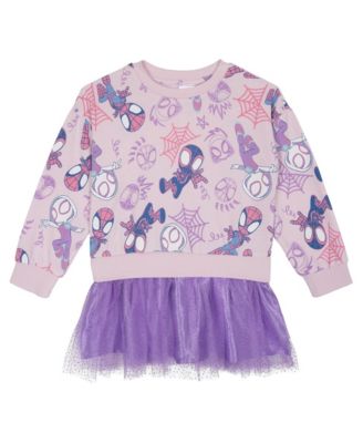 Girls' 4-16 Spider-Man Long-Sleeve Tutu Dress