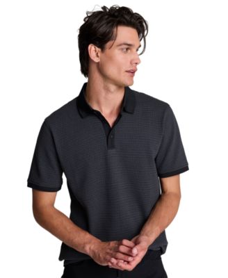 Men's Classic-Fit Contrast-Placket Polo Shirt