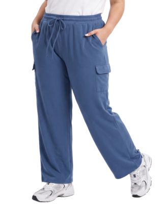 Plus Size Cargo Wide-Leg Pants