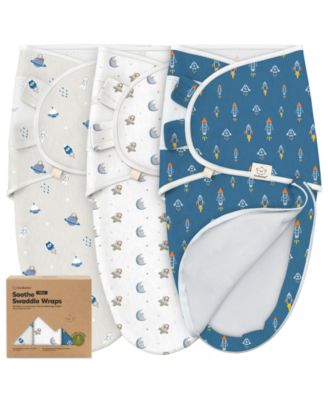 3pk Soothe Zippy Baby Swaddles, Newborn Sleep Sacks, Zipper Swaddle, Wearable Swaddle Blanket