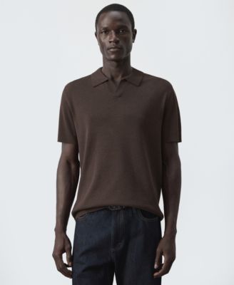 Men's Fine Knit Regular-Fit Cotton-Blend Polo Shirt