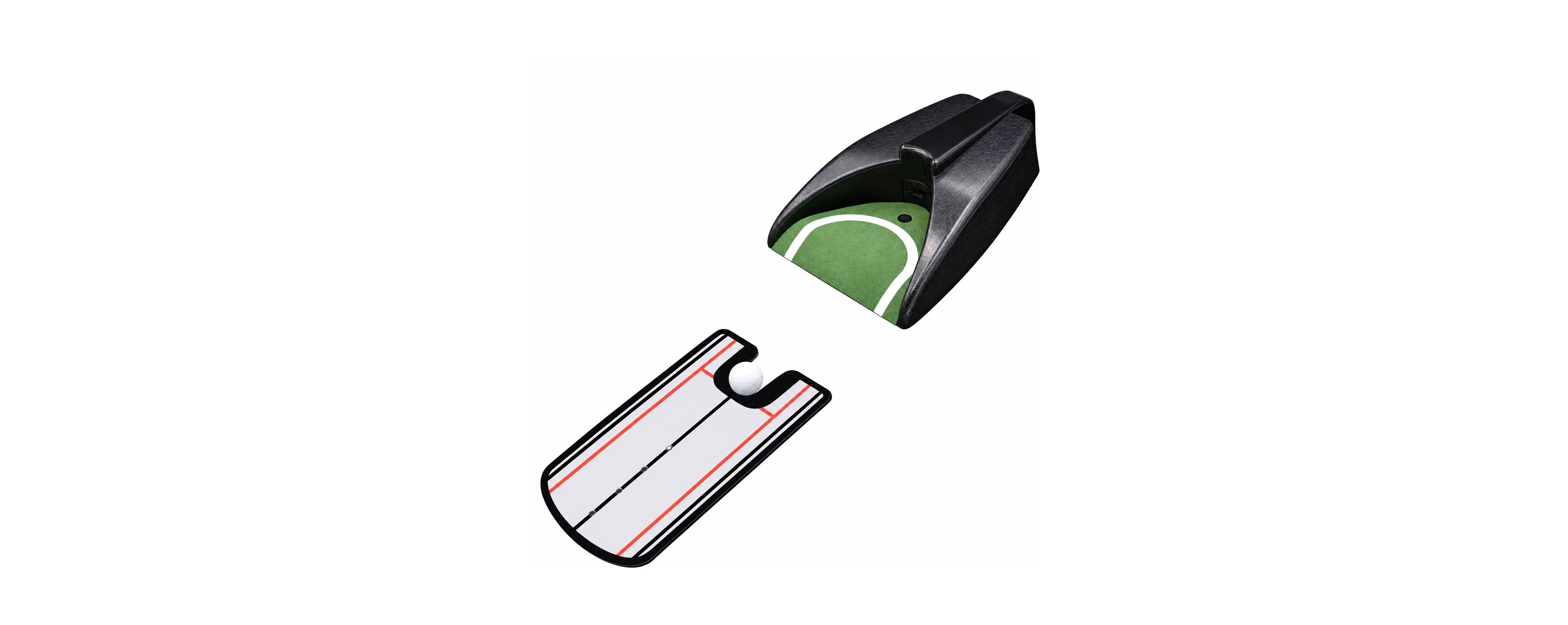 Magicorange Golf Putting Training Aid Set With Automatic Ball Return Cup Alignment Mirror