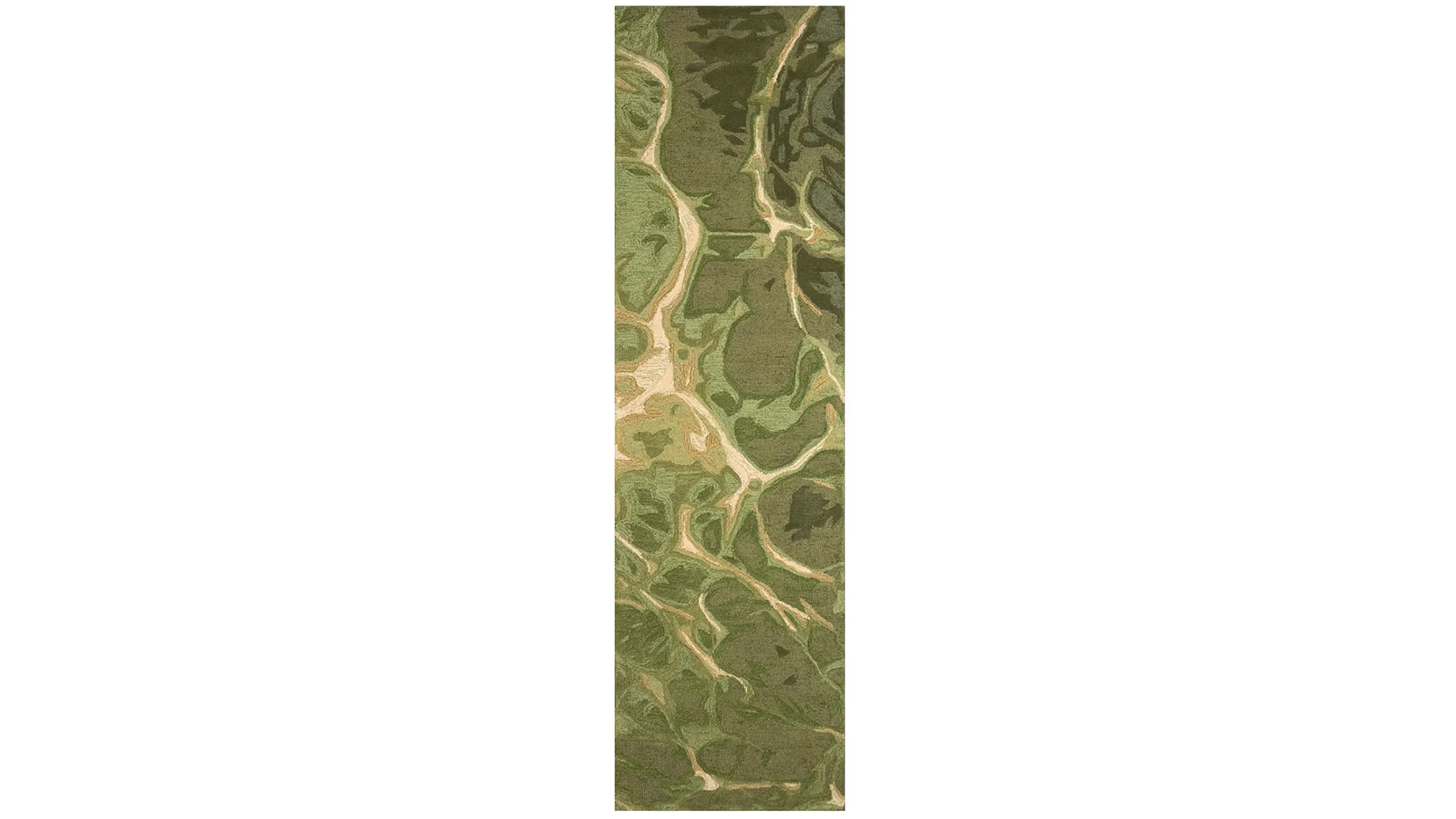 Liora Manne' Corsica Water 2'x7'6" Runner Area Rug