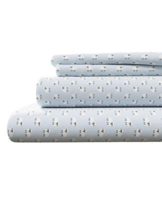 Ultra-Soft Turkish Cotton Flannel Holiday Print Sheet Set