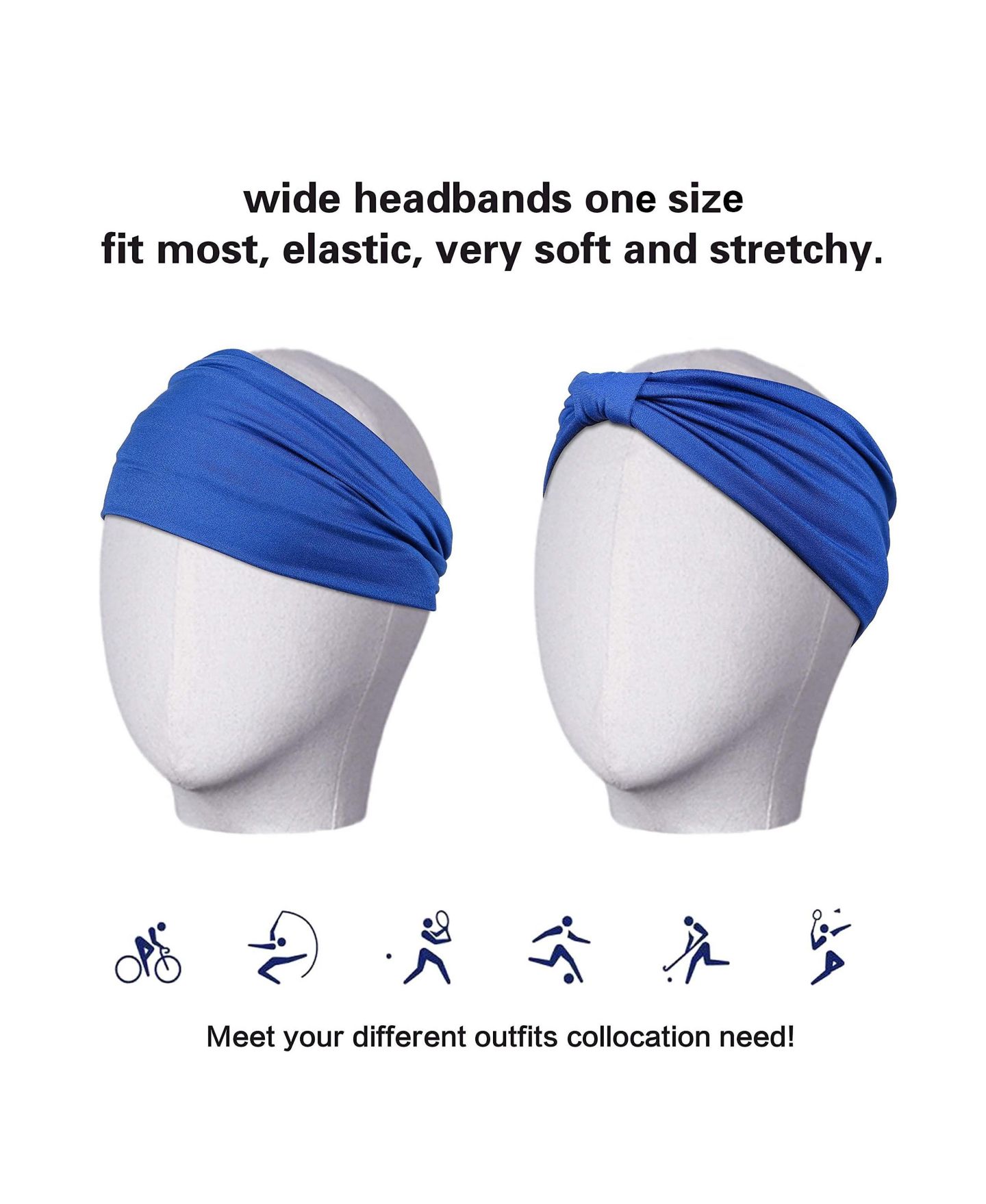 Женские аксессуары для волос peneyon Wide Non-slip Knotted Headbands, цвет: Open Miscellaneous — фото 4