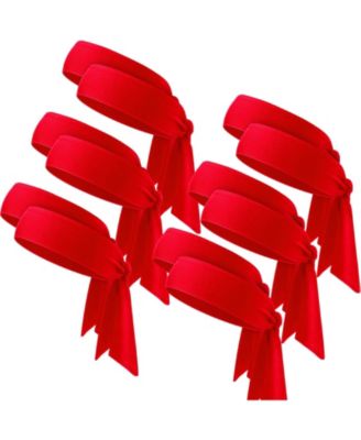 12 Pack Tie Back Sport Headbands For Men Women