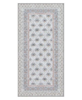 Amelia Floral Slip Resistant Accent Rug, 24" x 48"