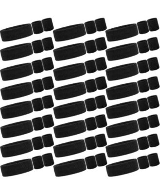 72 Pack Cotton Workout Headband and Wristband Set for Sports and Parties