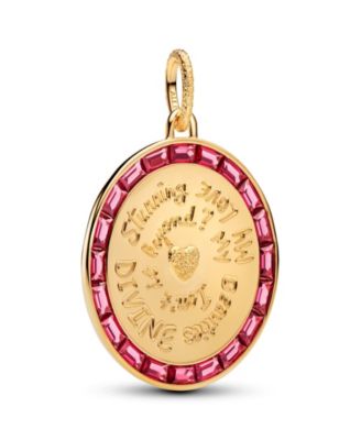 X Pat McGrath 14k Gold-Plated Beauty Mantra Medallion Charm