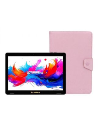 10.1"Octa Core 256GB Storage Android 15 Tablet with Pink Case