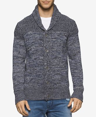 Calvin Klein Jeans Men's Terry Cardigan - Sweaters - Men - Macy's