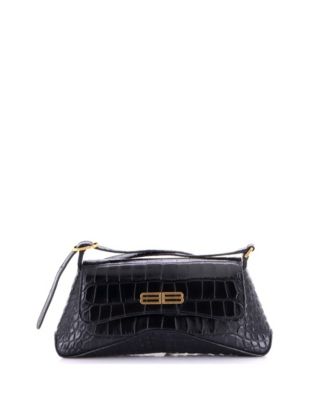 Small XX Flap Street Shoulder Bag Embossed Leather