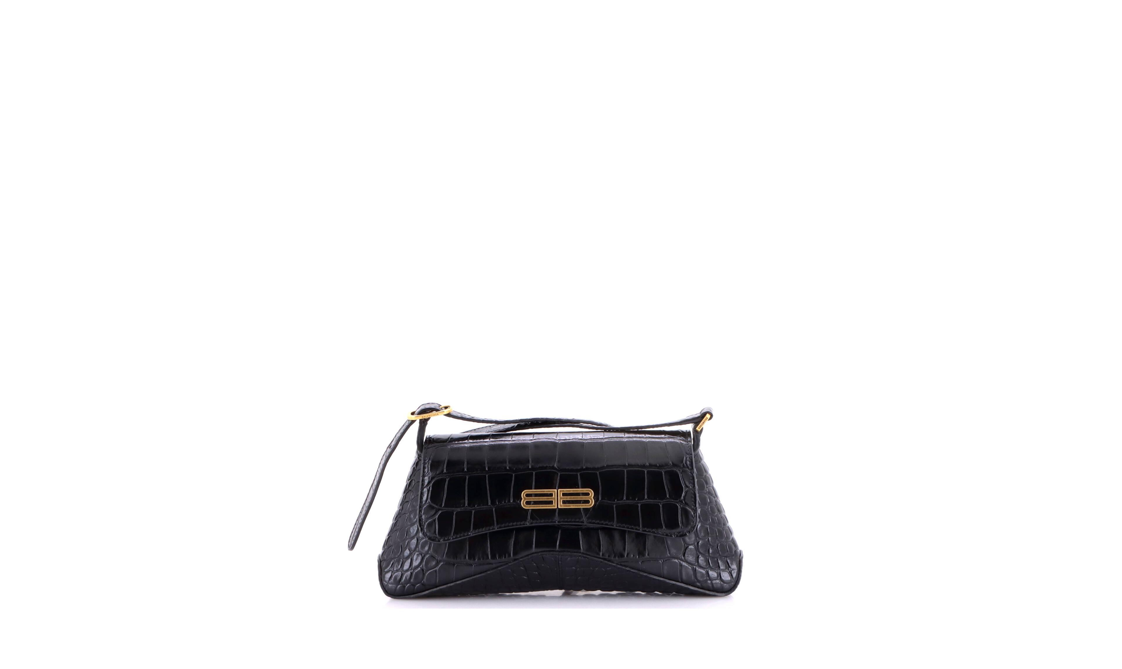 Pre-Owned Balenciaga Small Xx Flap Street Shoulder Bag Embossed Leather