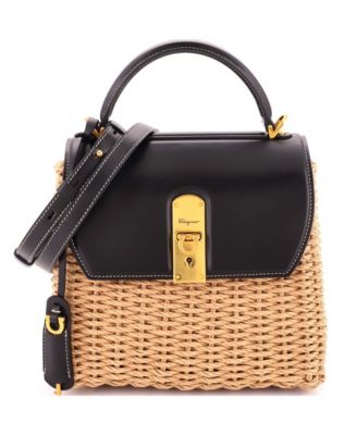 Medium Boxyz Top Handle Bag Wicker