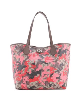 Large GG Open Tote GG Camouflage Coated Canvas