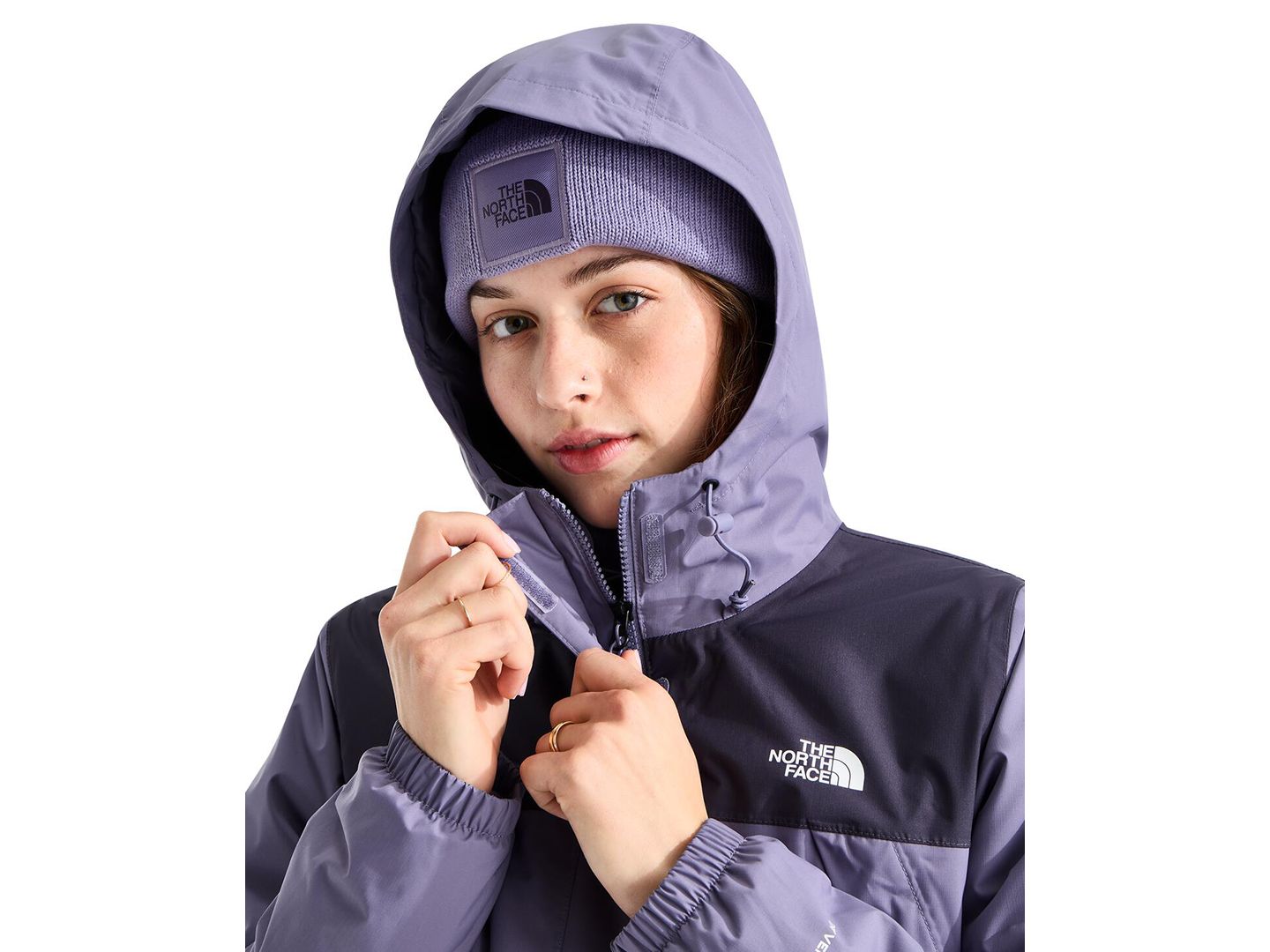 Женская куртка The North Face Antora Triclimate, цвет: Сливовый — фото 4