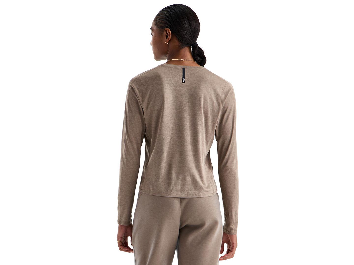 Женская футболка The North Face Jaida Long-Sleeve, цвет: Гранатовый меланжевый — фото 4