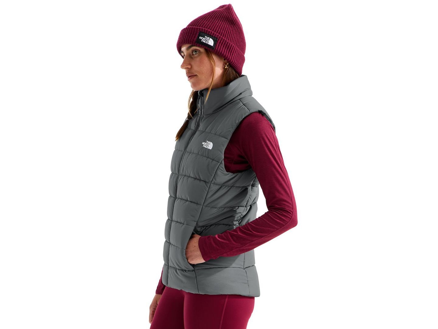 Женский жилет The North Face Aconcagua Insulated Vest, цвет: Сливовый — фото 5