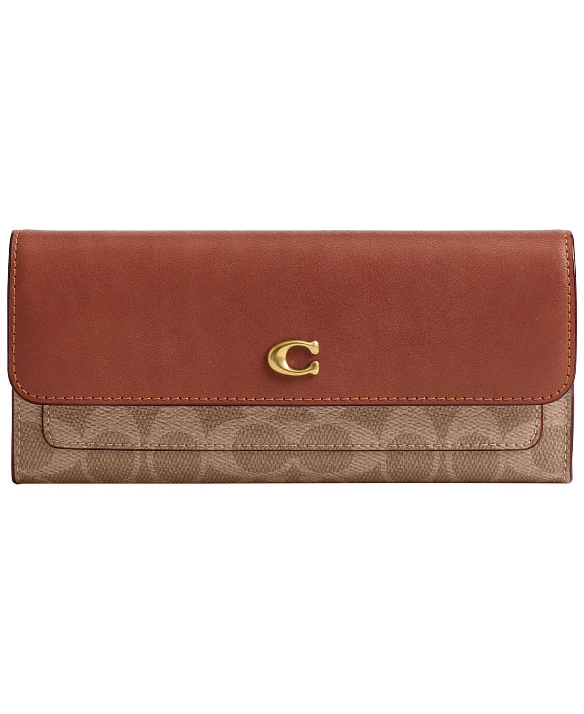 Coach Mila Long Flap Upcrafted Leather Wallet