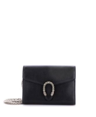 Small Dionysus Chain Wallet Leather with Embellished Detail