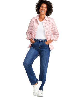 Women's Curvy Straight-Leg High-Rise Jeans