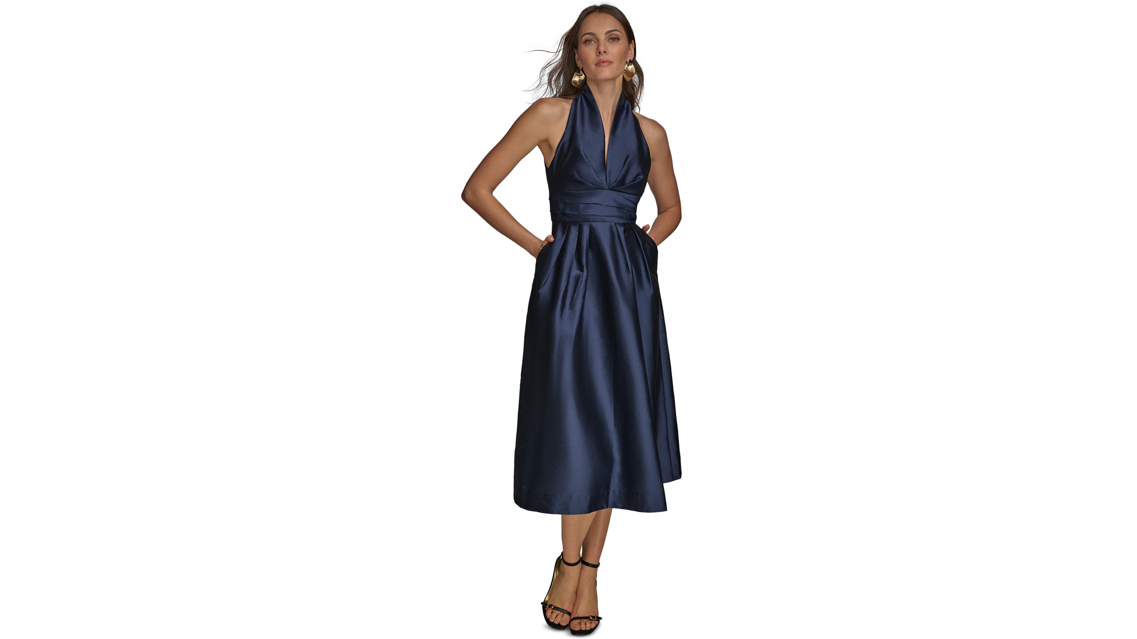 Donna Karan New York Women's A-Line Halter Dress