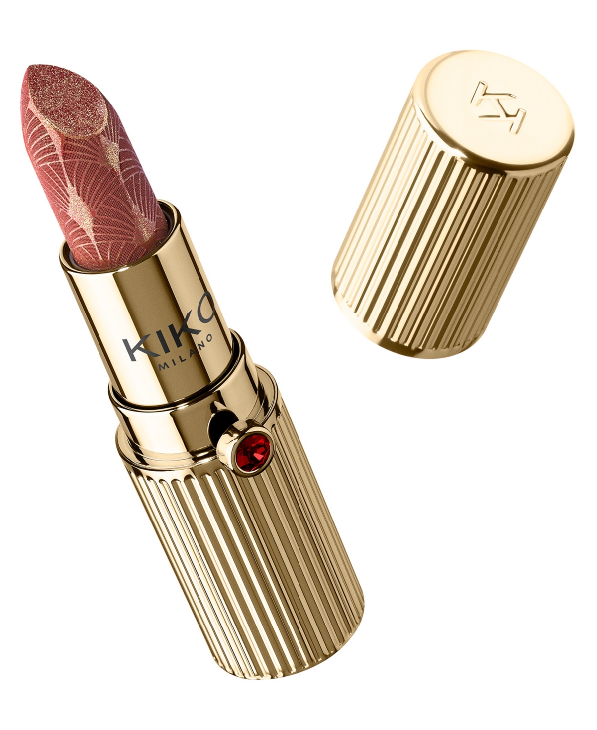 Kiko Milano Sparkle Statement Sparkling Lipstick, 0.01 Oz. In 01 - Nude Silhouette