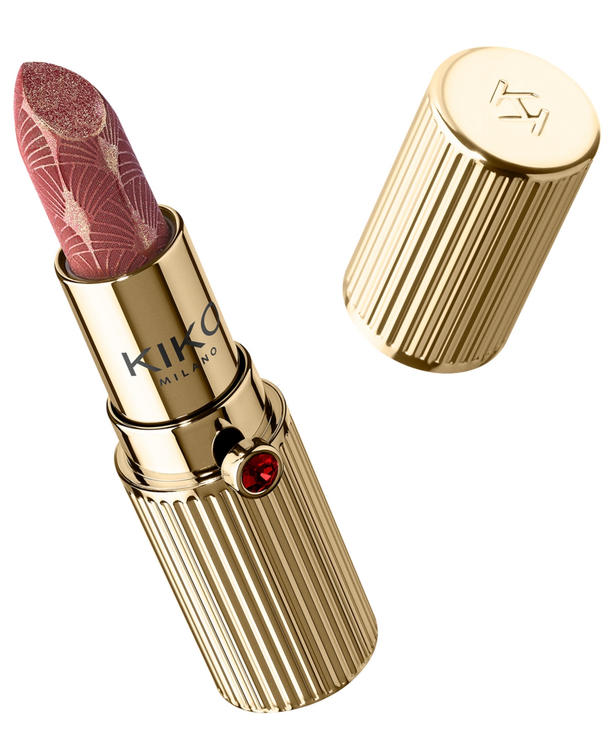 Kiko Milano Sparkle Statement Sparkling Lipstick, 0.01 Oz. In 02 - Mauve Sunburst