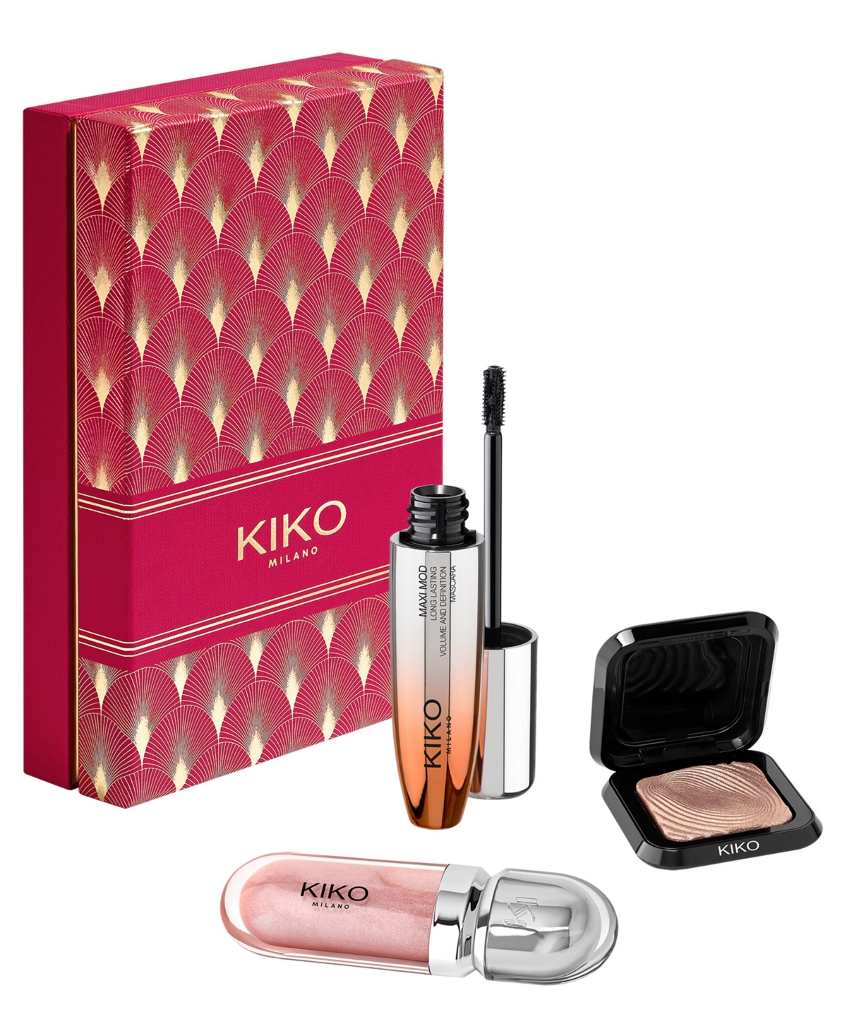 Kiko Milano 3-piece Holly Jolly Trio Make Up Gift Set In Multi