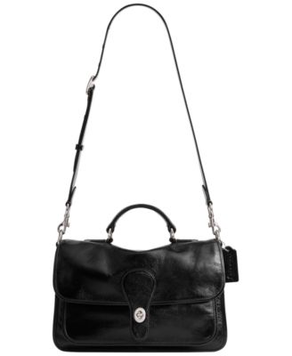 Metropolitan Medium Glazed Leather Satchel Bag 31