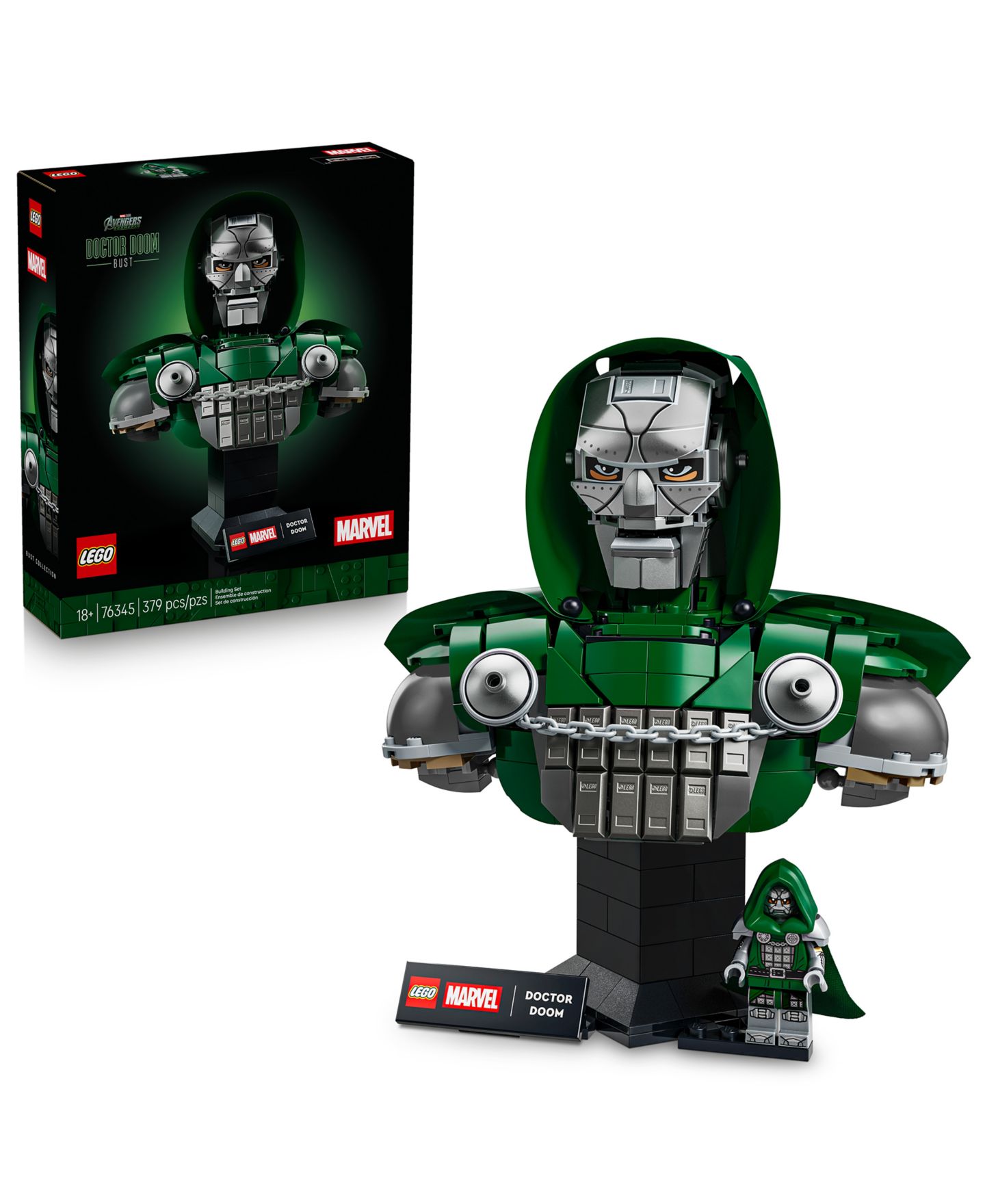 LEGO® Конструктор LEGO Marvel Doctor Doom Bust 76345, 379 деталей, от 18 лет — фото 1